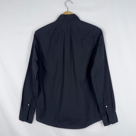 J Crew Men's Secret Wash Cotton Poplin Button Down Shirt Small Black - Picture 7 of 15